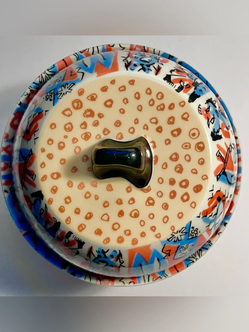 KATSUHIKO HIBINO Lidded Rice Bowl / Famous JAPANESE ARTIST / H-Table Collection
